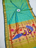 Fancy pallu Paithani- 100 % Natural Silk & Handmade saree