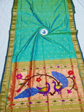 Fancy pallu Paithani- 100 % Natural Silk & Handmade saree