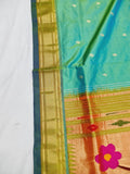 Fancy pallu Paithani- 100 % Natural Silk & Handmade saree