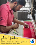 Mor Popat Border - Pure Silk & Zari weaving 1M - 100% Handwoven