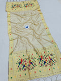 Shankari Paithani Dupatta - Golden Zari Weaving NB32  F