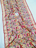 Paithani Blouse Piece- Red Golden Zari fabric- 1 Meter PF1 L