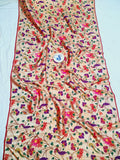 Paithani Blouse Piece- Red Golden Zari fabric- 1 Meter PF1 M