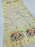 Shankari Paithani Dupatta - Golden Zari Weaving NB32  F