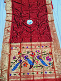 Double Muniya Paithani - 100 % Natural Silk & Handmade saree