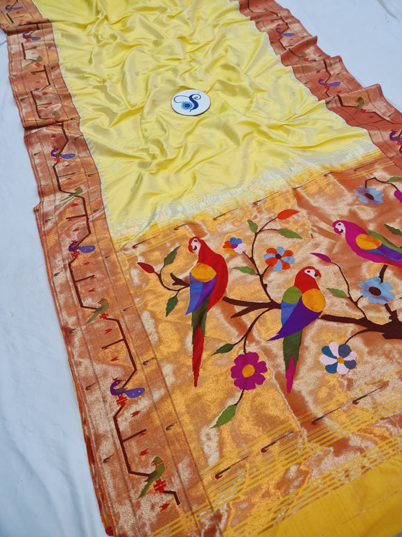 Tissue Padar Paithani - 100 % Pure Silk & Handmade saree – Shankari Paithani