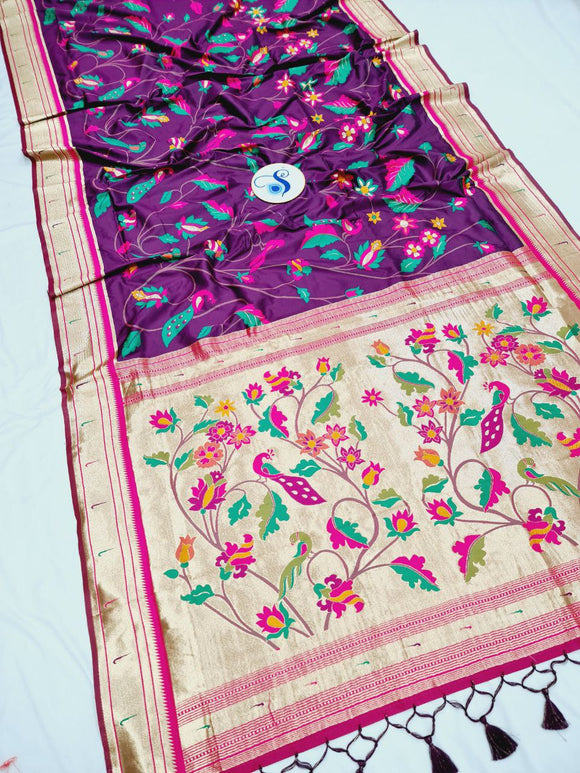 Rajsena Allover Jall Paithani Saree Super Soft- MB12 E