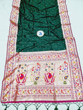 Shankari Brocket Big Border Paithani Saree- MB7 A Soft