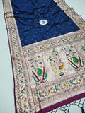 Shankari Brocket Big Border Paithani Saree- MB7 I Soft