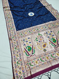 Shankari Brocket Big Border Paithani Saree- MB7 I Soft