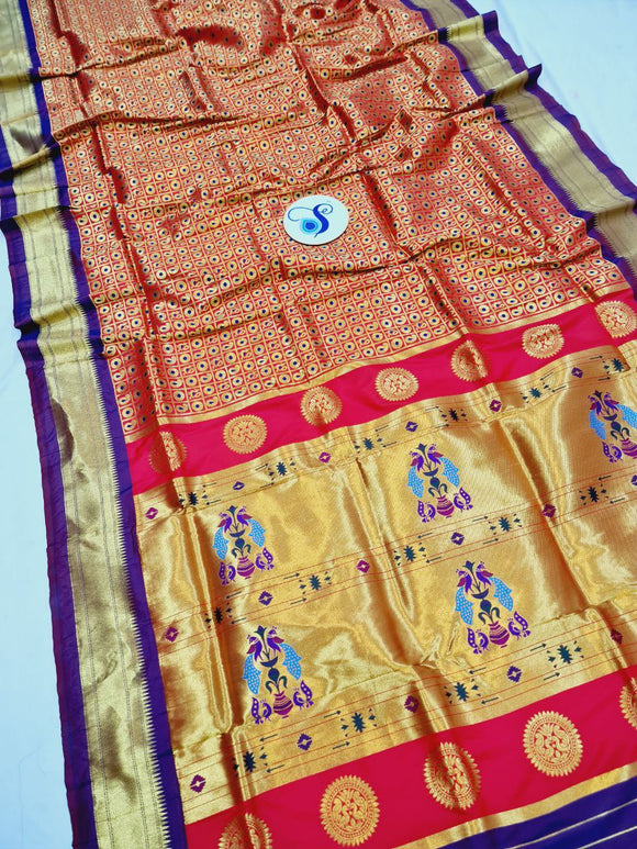 Maharani Semi Paithani Saree NB41 H