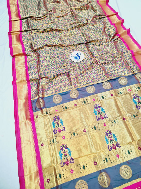 Maharani Semi Paithani Saree NB41 I